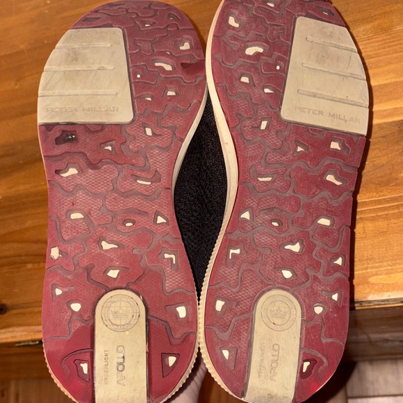 Peter Millar Black and Red Men's Hyperlight Apollo Sneakers size 10.5 - Picture 8 of 11